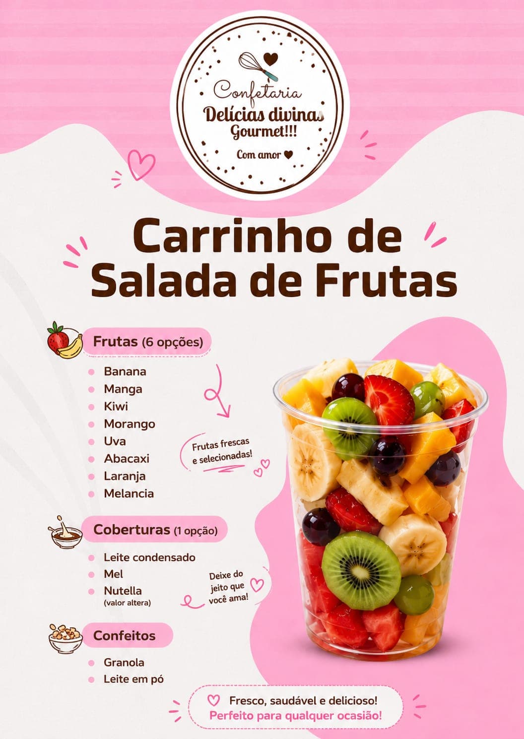 Carrinho de Salada de Frutas