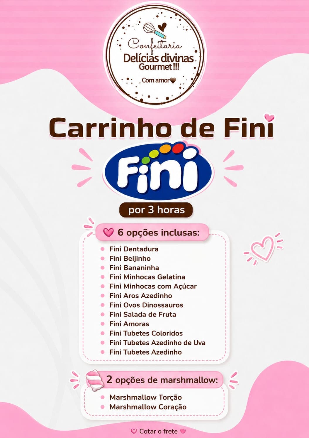 Carrinho de Doces Fini